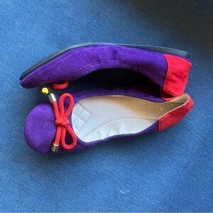 Vince Camuto Purple and Red Moccasins